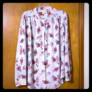 Long sleeve business blouse